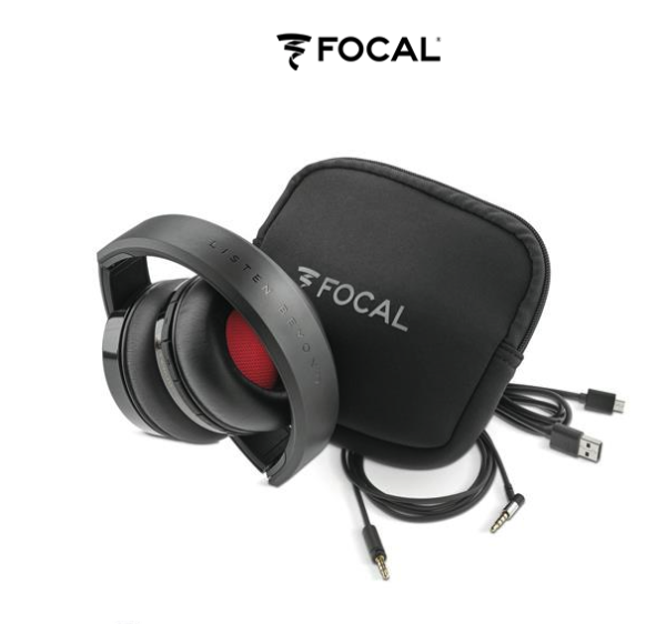 Focal Listen Wireless Noise-Isolating Folding Over-Ear Headphones - Black (FLISTENWL) - Image 2