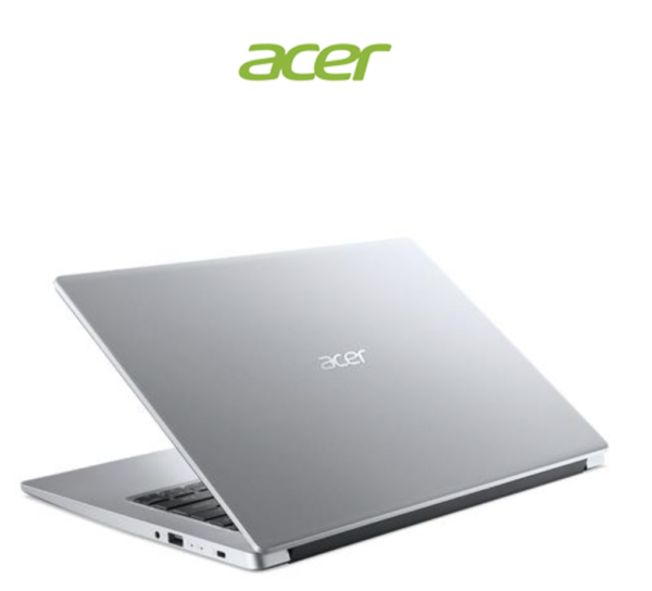Acer Aspire 1 14" HD N4500 / 4GB RAM / 128GB eMMC / Windows 11S Laptop - Silver (A114-33-C6U2) - Image 2