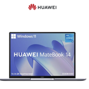Huawei Matebook 14 14" Touchscreen i5-1135G7 / 16GB RAM / 512GB SSD / Windows 11 Home Laptop (53012STE)